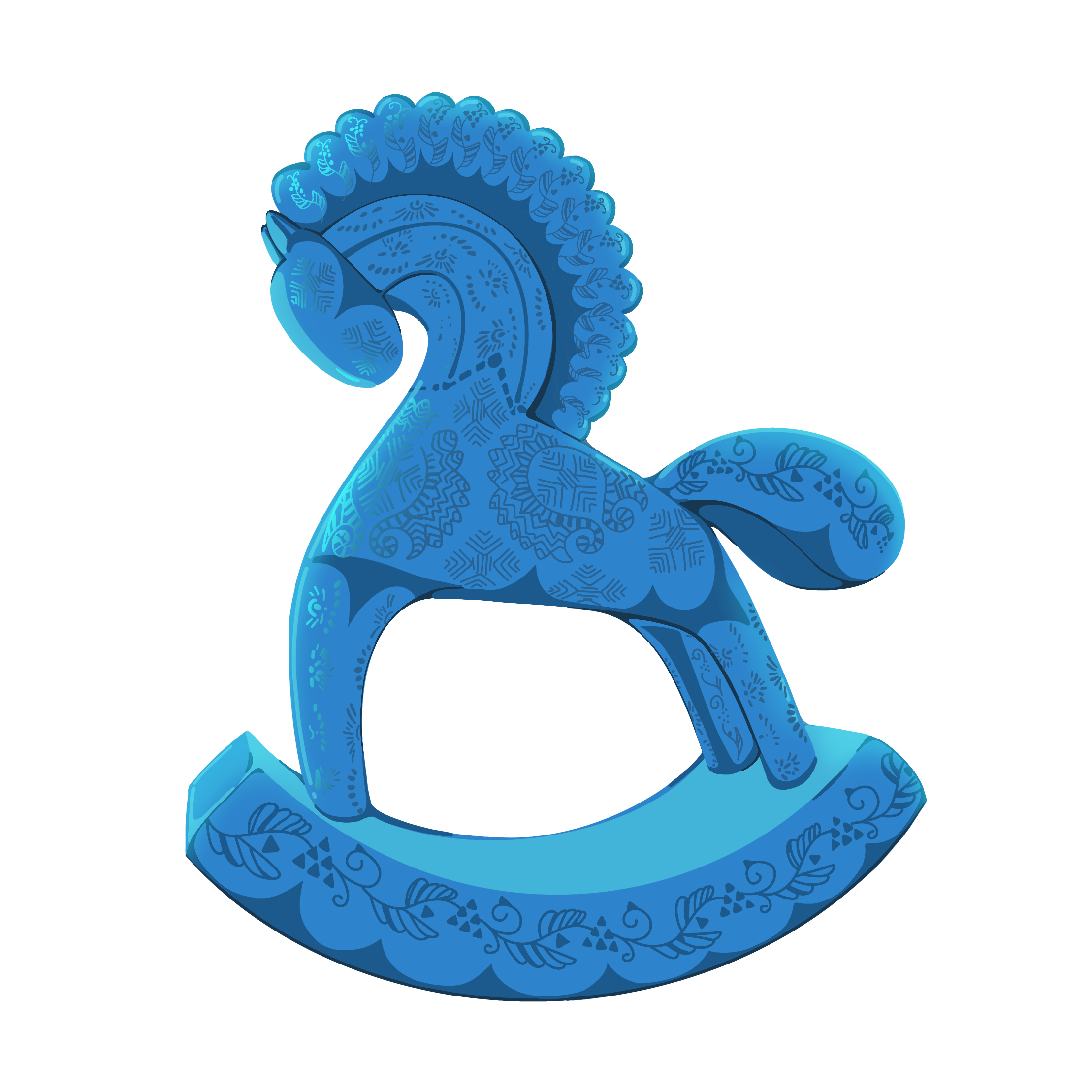 Логотип Ukrainian Games Festival, традиційна іграшка-коник