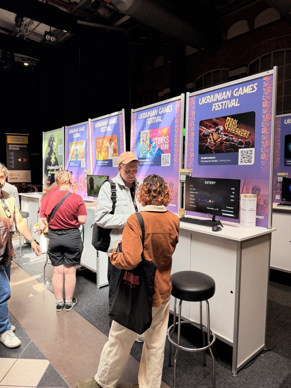 Фото шоукейсу Ukrainian Games Festival на Nordic Game 2026